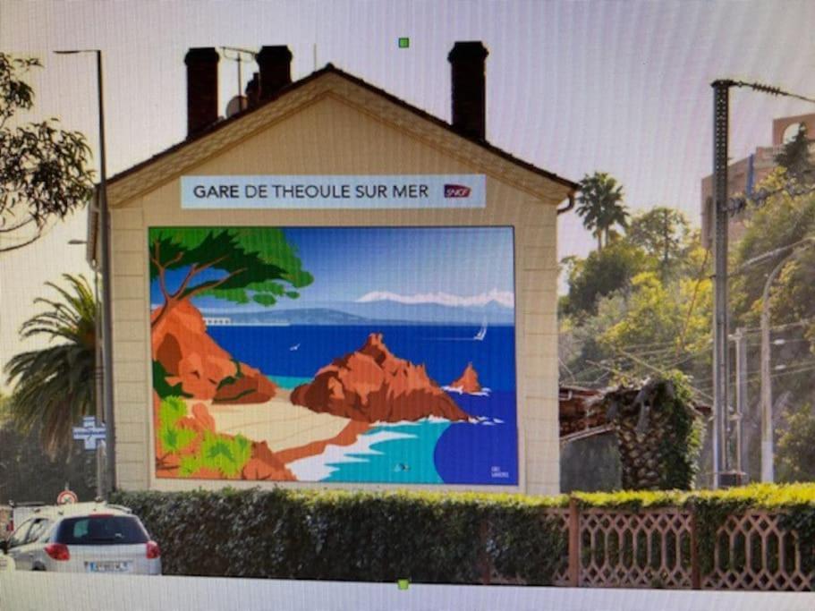 2 Pieces Climatise A 200M Des Plages Théoule-sur-Mer Exterior foto